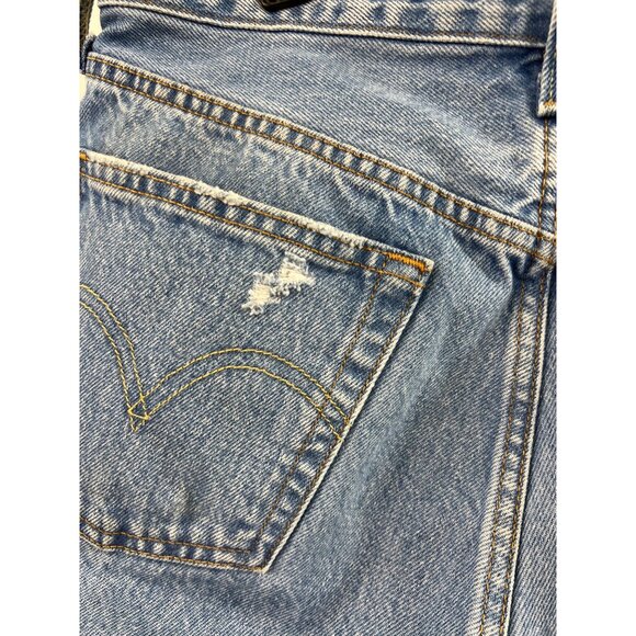 Levi’s 501 W29 L26 Distressed Light Wash Denim Jeans Women’s 29x26 Button Fly - Picture 16 of 16